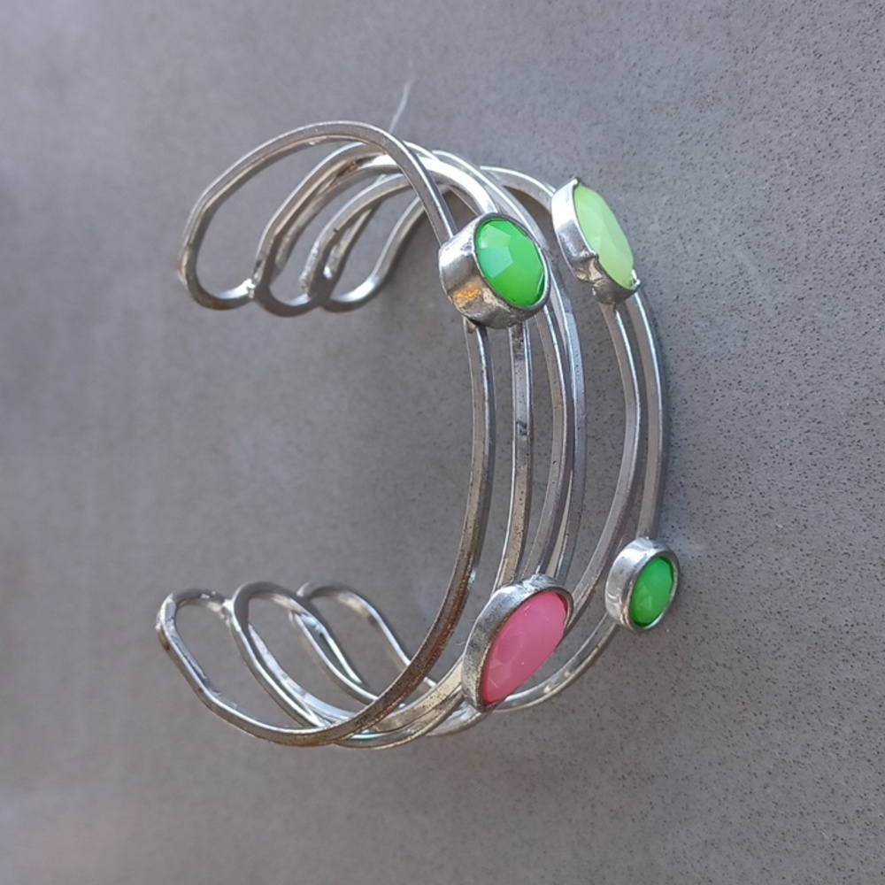 Pretty silver bracelet costume jewelry
